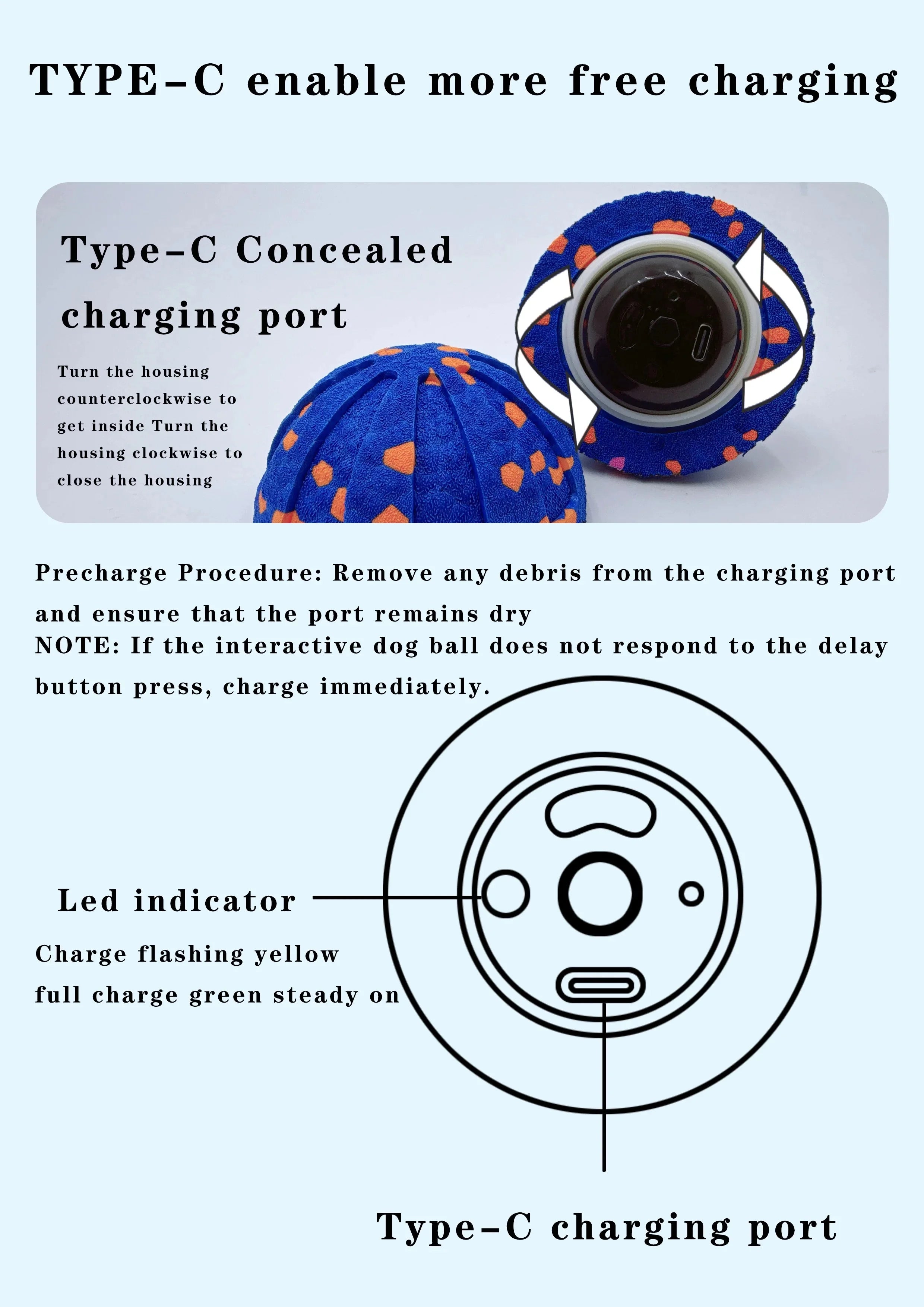 Automatic Vibrating Bouncing Foam Ball For Dogs