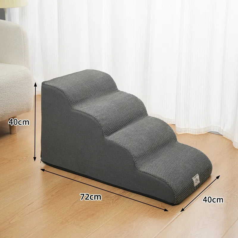 Non-Slip Memory Foam Sponge Pet Ramp Ladder