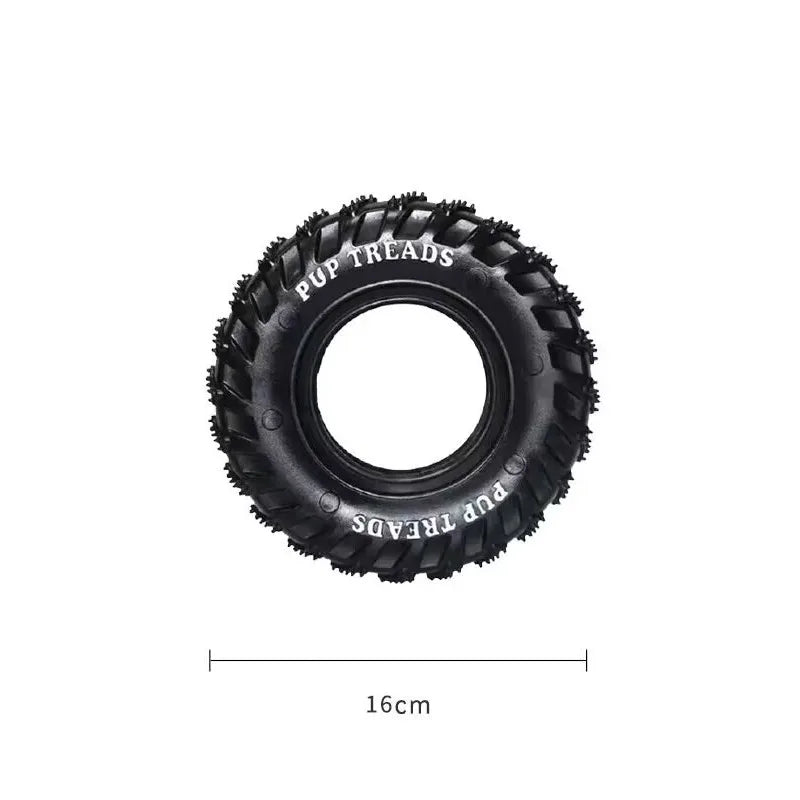 Natural Rubber Tire that Squeaks