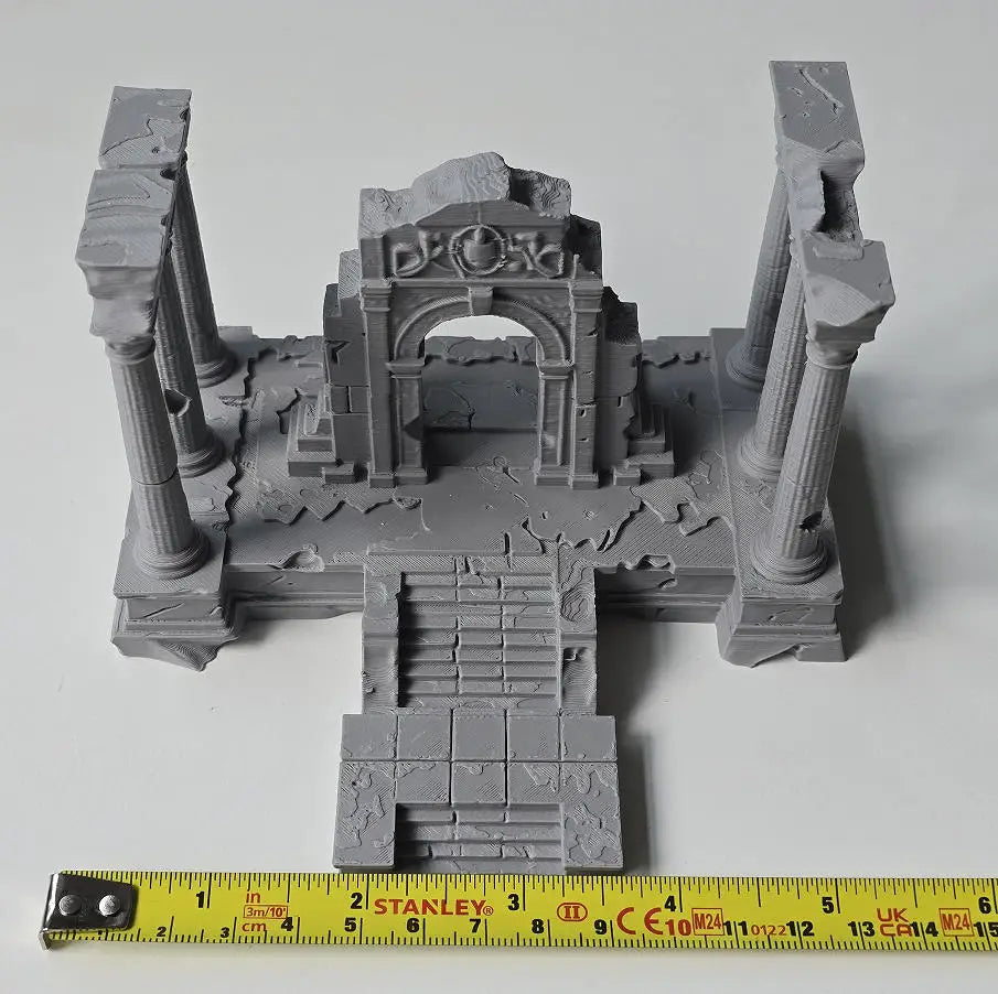 3D Printed Ancient Greek Temple Ruins Aquarium Terrarium Decor