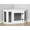 Decorative Corner Wooden Pet Kennel and End Table