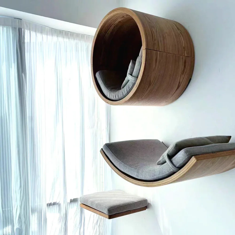 Wall Mounted Shelf Bed with Soft Cushion