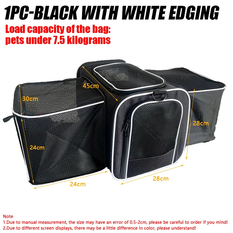 1PC Expandable Pet Carrier Portable Shoulder Bag and Car Carrier