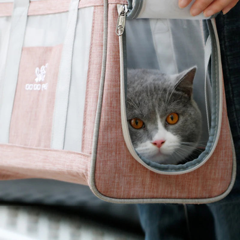 Cat or Dog Portable Breathable Carrier Bag