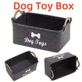 A Cat and Dog Toy Storage Box with Various Styles and Types, Made of Felt and Does Not Fade.