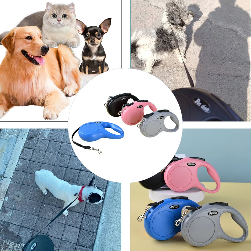 3m 5m Pet Dog Leash For Small Medium Dogs Cats Hiking Strong Nylon Puppy Retractable Rope Chihuahua Belt French Bulldog Supplies