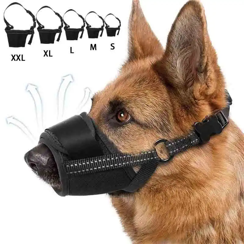 Anti Barking Adjustable Anti-biting Mesh Breathable Muzzle