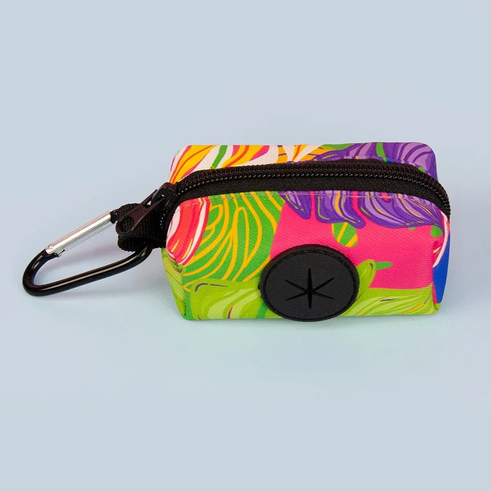 Colorful Design Dog Poop Bag Holder Dispenser with Dog Leash Attachment