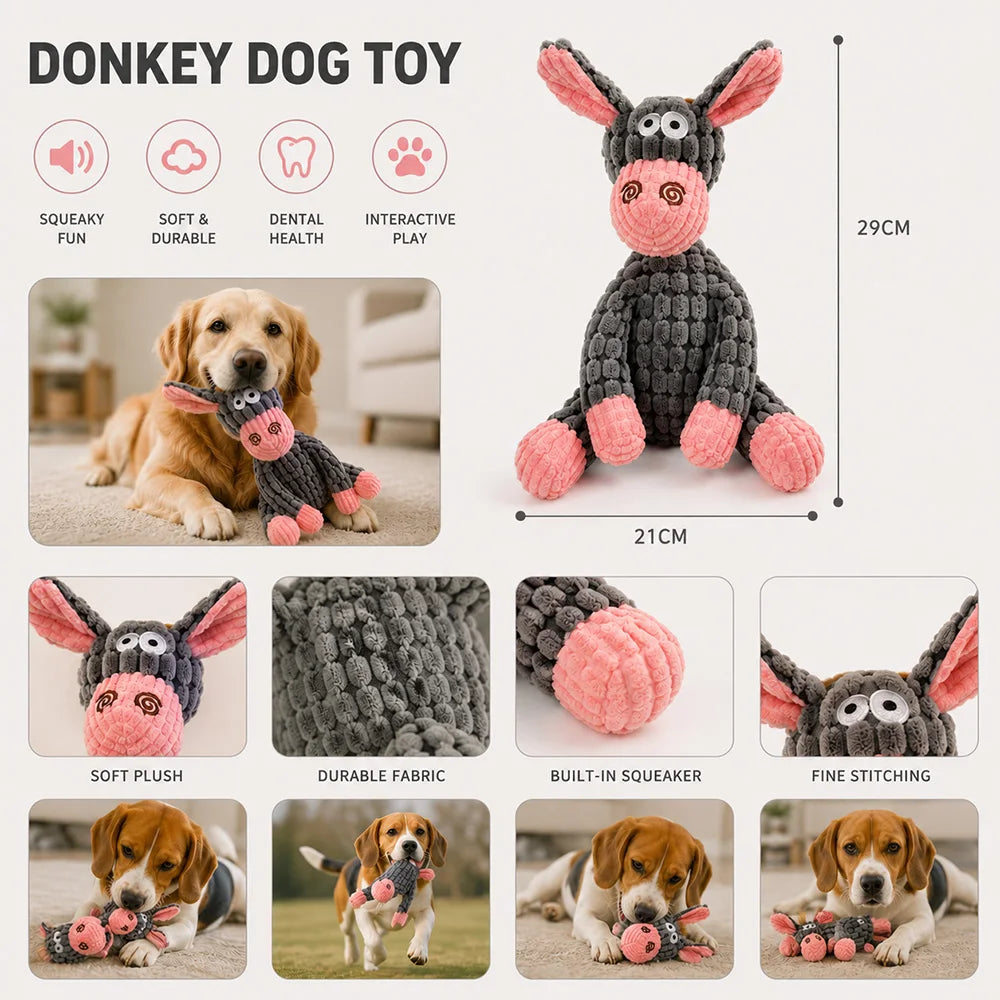 Pet Plush Toy with Squeaker