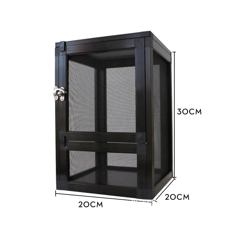 Tall Reptile Terrarium Tank with Metal Mesh Door