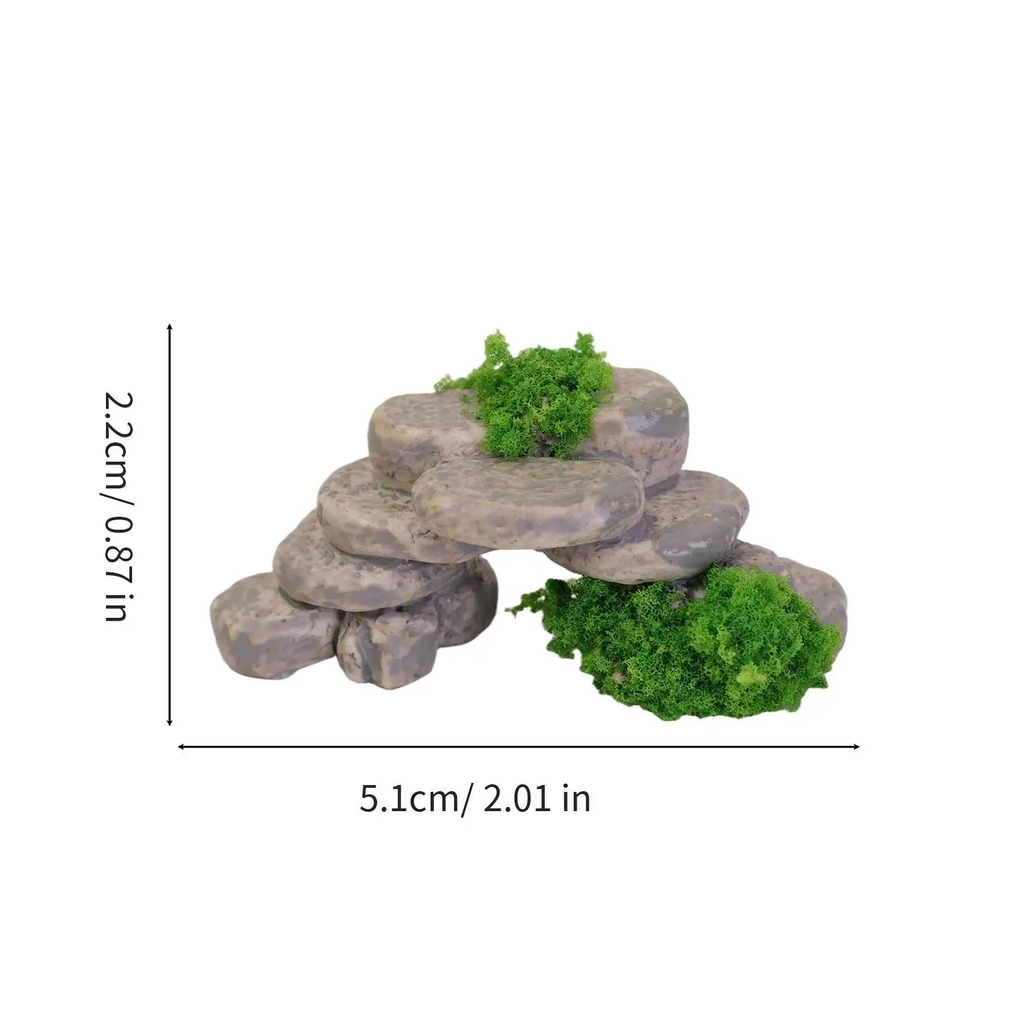 Miniature Mountain Fake Stone Resin Rockery for Fish Tank