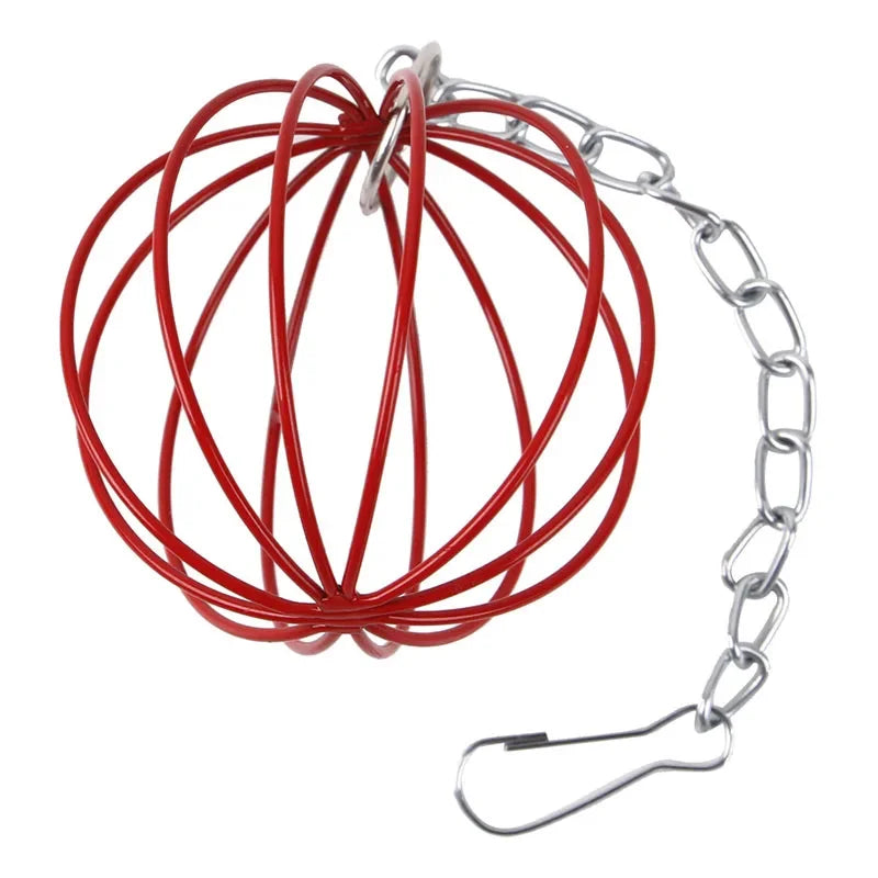 Hanging Long Chain Rabbit Grass Feeder
