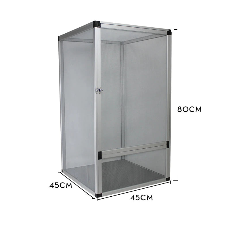 Tall Reptile Terrarium Tank with Metal Mesh Door