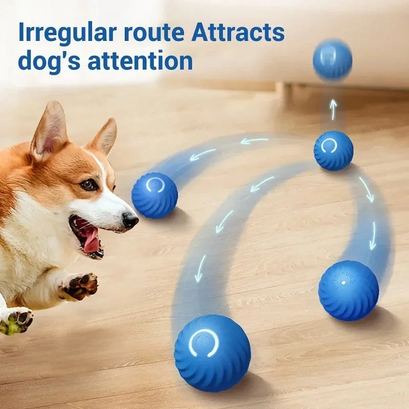 Automatic Moving Bouncing Rolling Ball Dog Toy