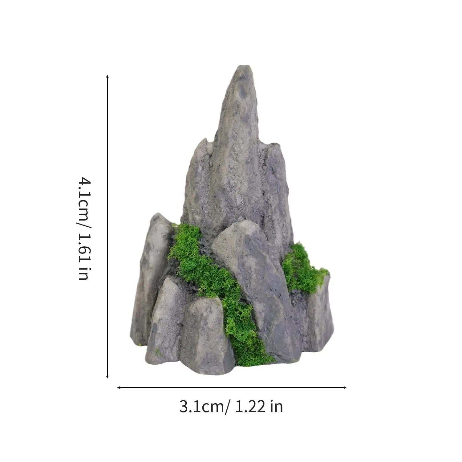 Miniature Mountain Fake Stone Resin Rockery for Fish Tank