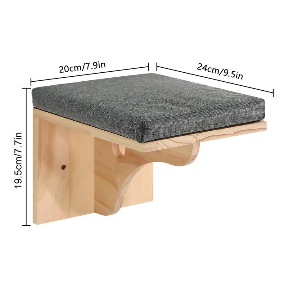 Wall Mounted Shelf Bed with Soft Cushion