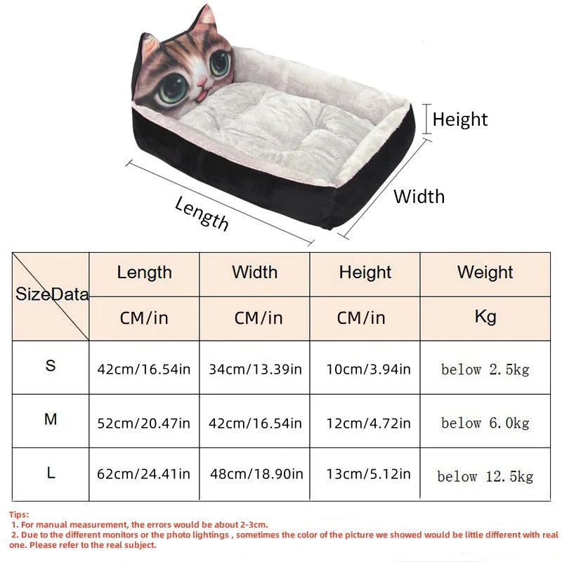 Winter Warm Puppy Cat Bed