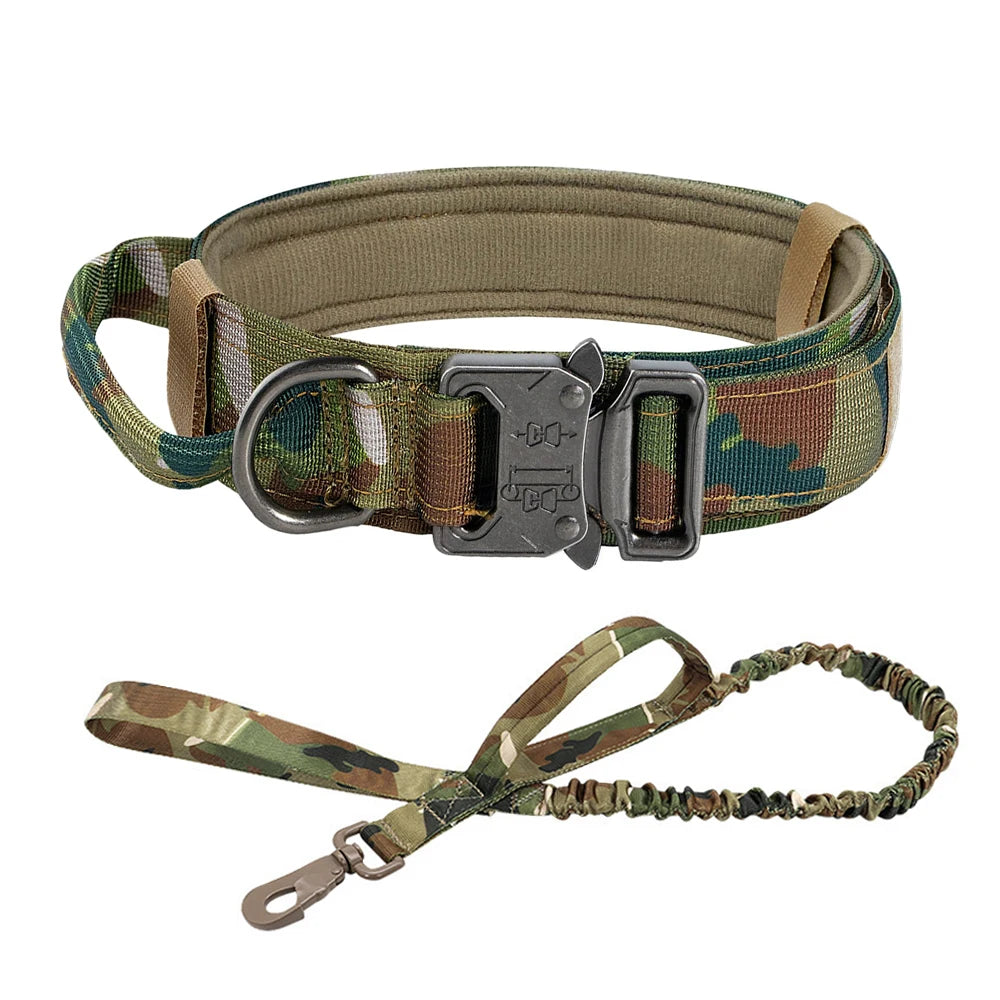 Training Tactical Dog Collar And Leash Set