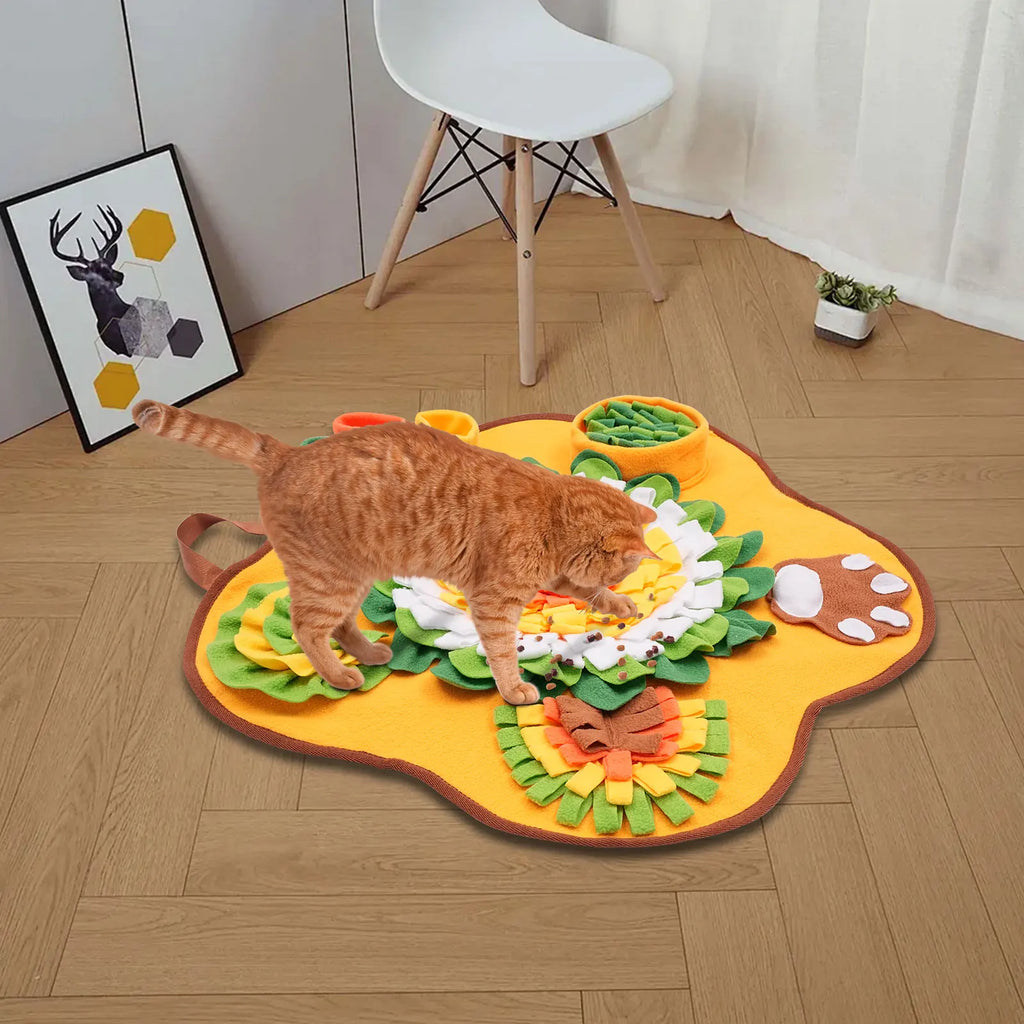 Pet Sniffing Mat Indoor Dog Walking Dog Cat Foraging Toy Dog Stress Relief Puzzle Treasure Hunt Game Slow Eating Mat