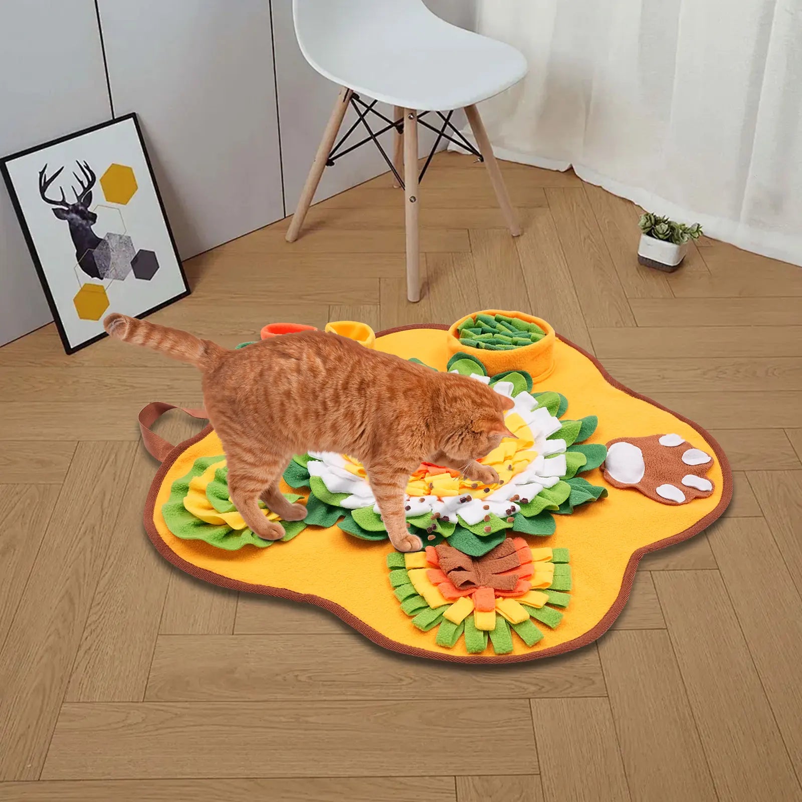 Pet Sniffing Mat Indoor Dog Walking Dog Cat Foraging Toy Dog Stress Relief Puzzle Treasure Hunt Game Slow Eating Mat