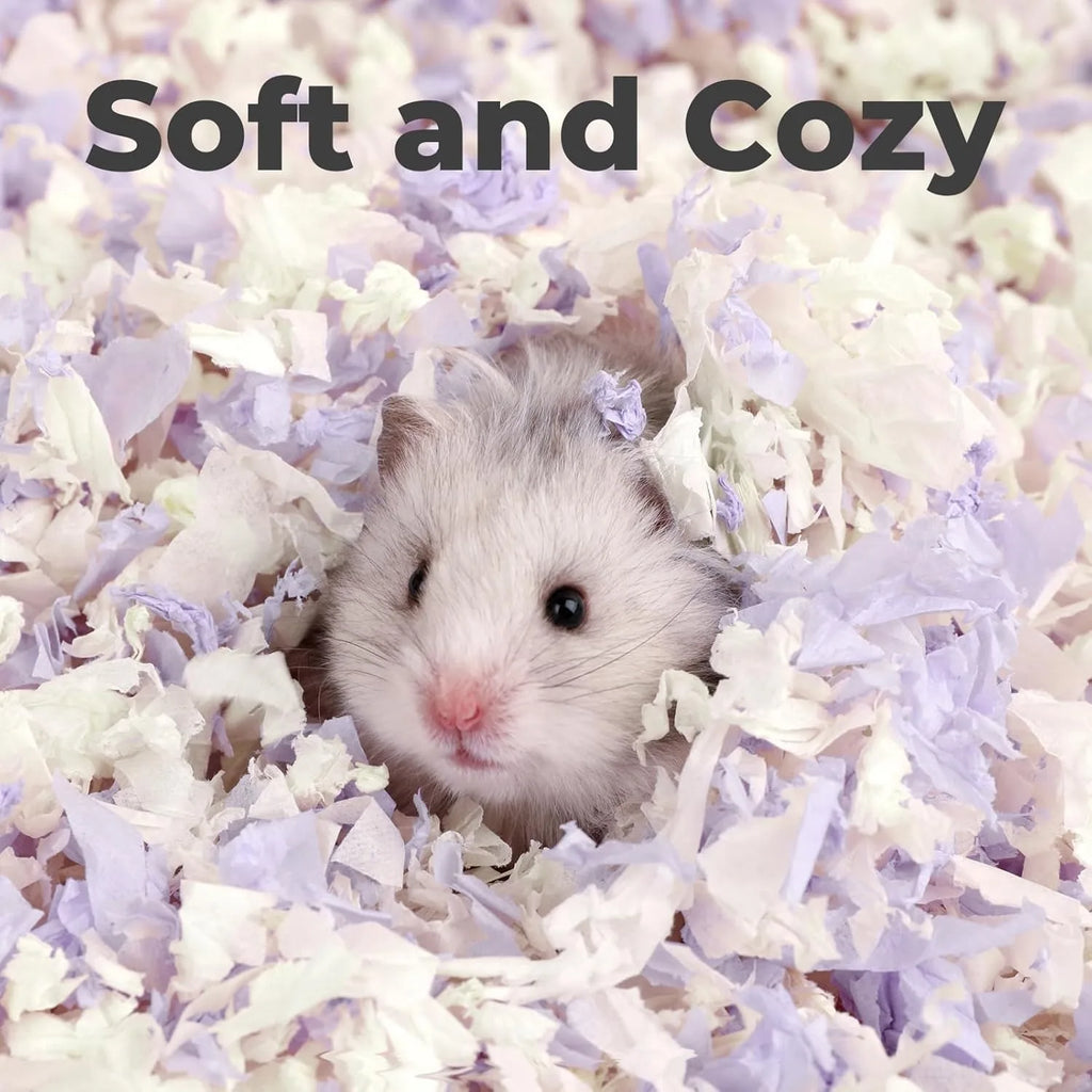 23L/50L Paper Small Pet Bedding, Odor Control, Dust-Free, Moisture Absorbent, Natural Shavings