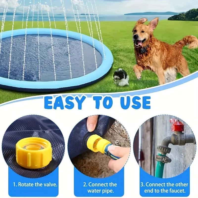 Heavy Duty Inflatable Dog Splash Mat