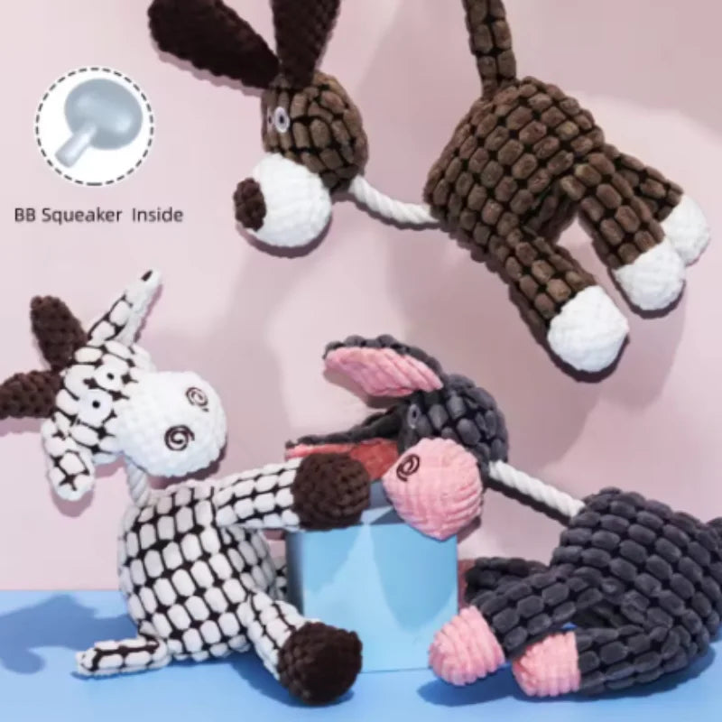 New Plush Squeaky Puppy Chew Toys