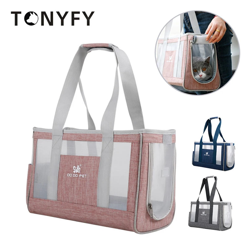 Cat or Dog Portable Breathable Carrier Bag