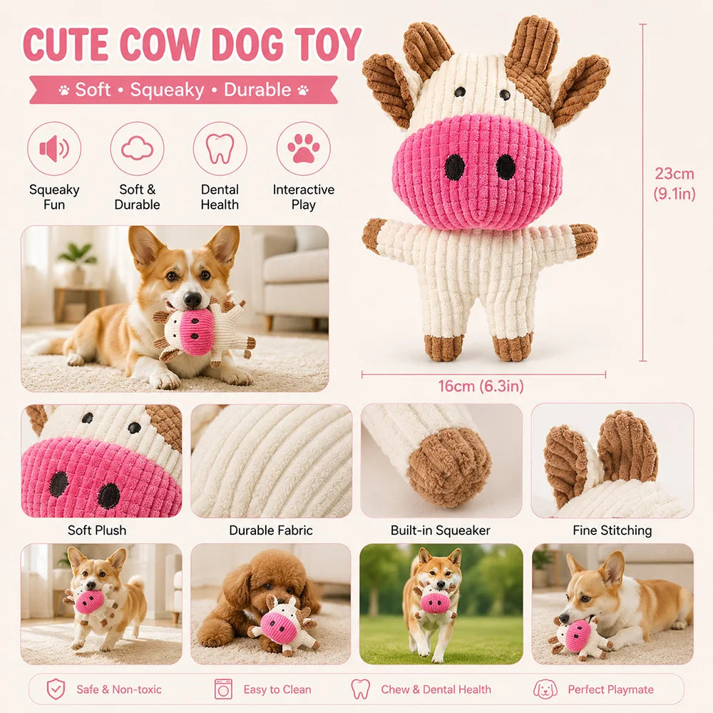 Pet Plush Toy with Squeaker