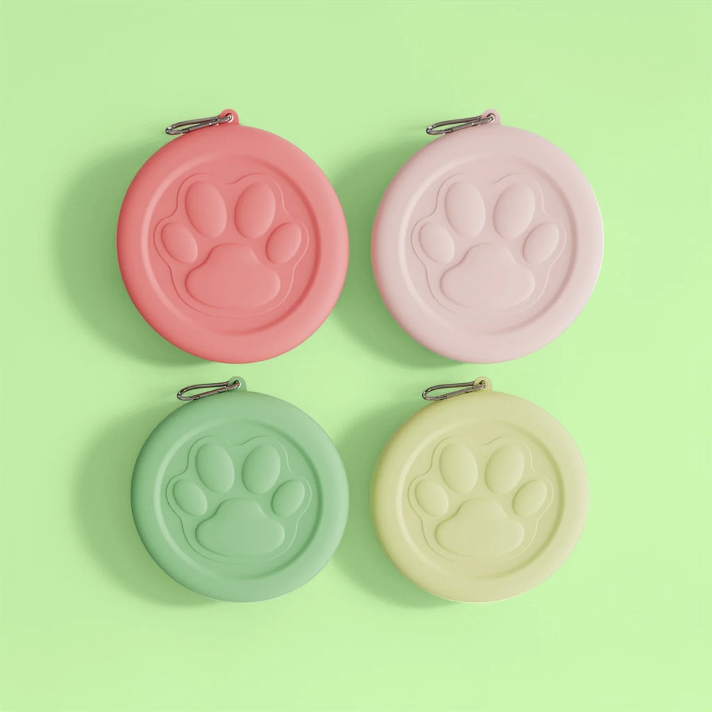 Portable Outdoor Pet Bowl: 2-in-1 Food/Water Dish with Treat Compartment