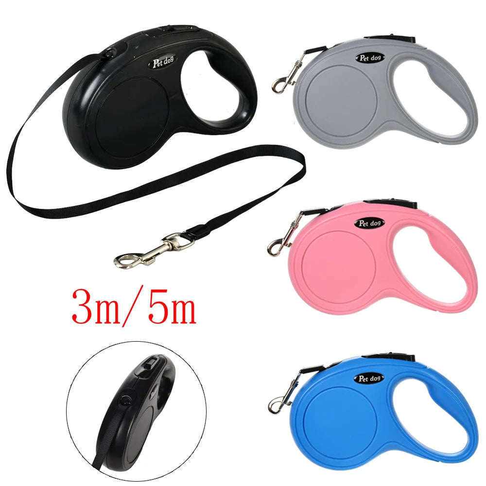 3m 5m Pet Dog Leash For Small Medium Dogs Cats Hiking Strong Nylon Puppy Retractable Rope Chihuahua Belt French Bulldog Supplies