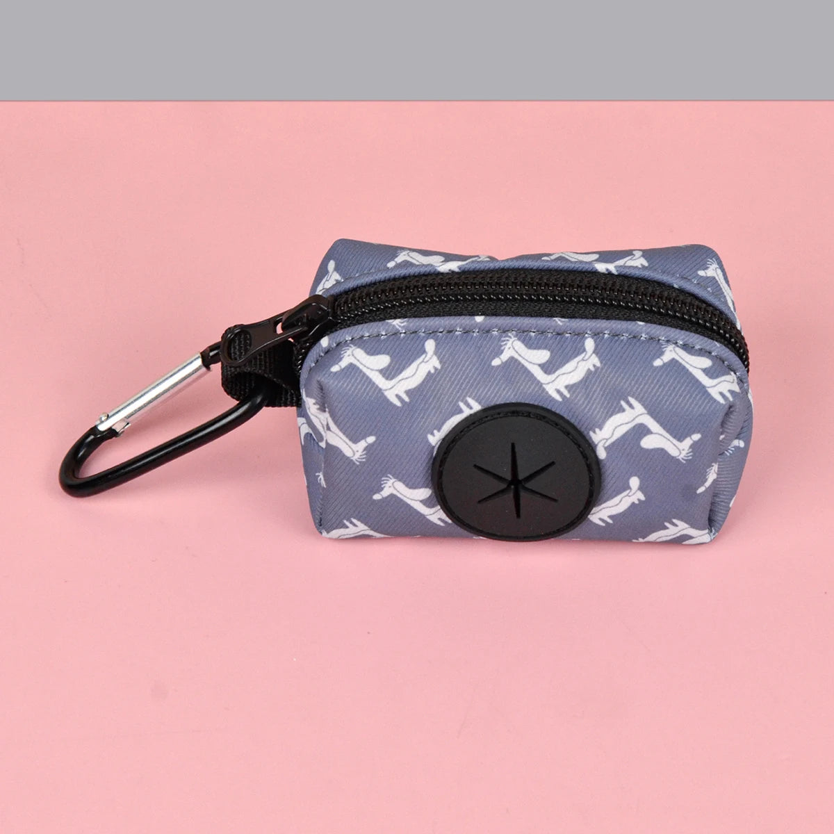 Colorful Design Dog Poop Bag Holder Dispenser with Dog Leash Attachment