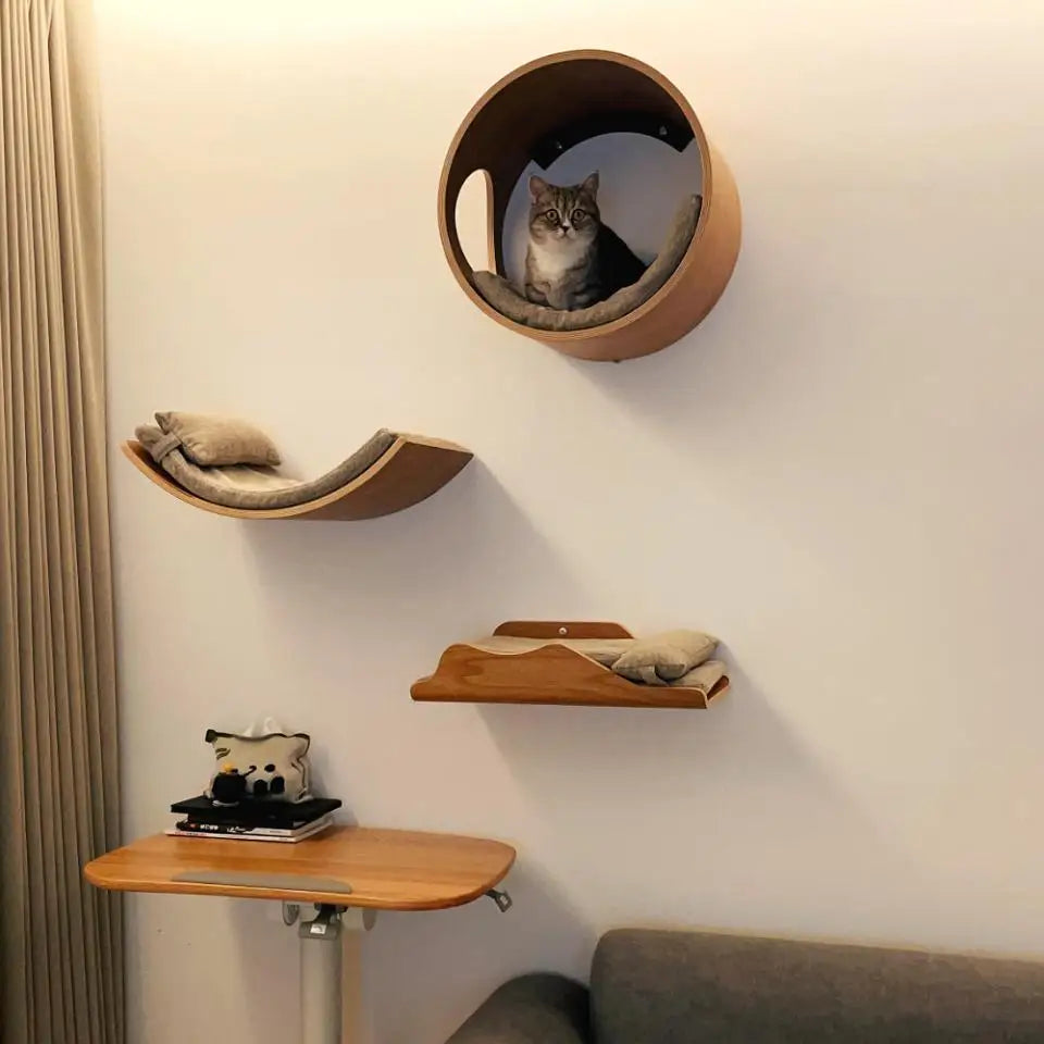 Wall Mounted Shelf Bed with Soft Cushion