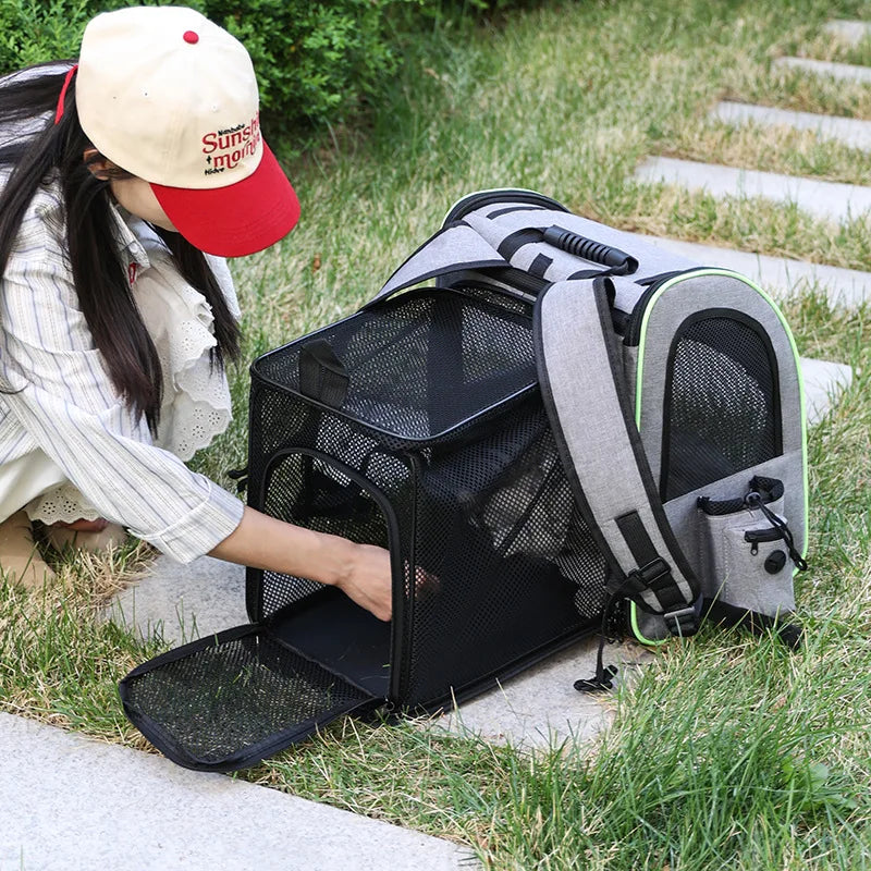 Expandable Large Capacity Pet Carrier Backpack