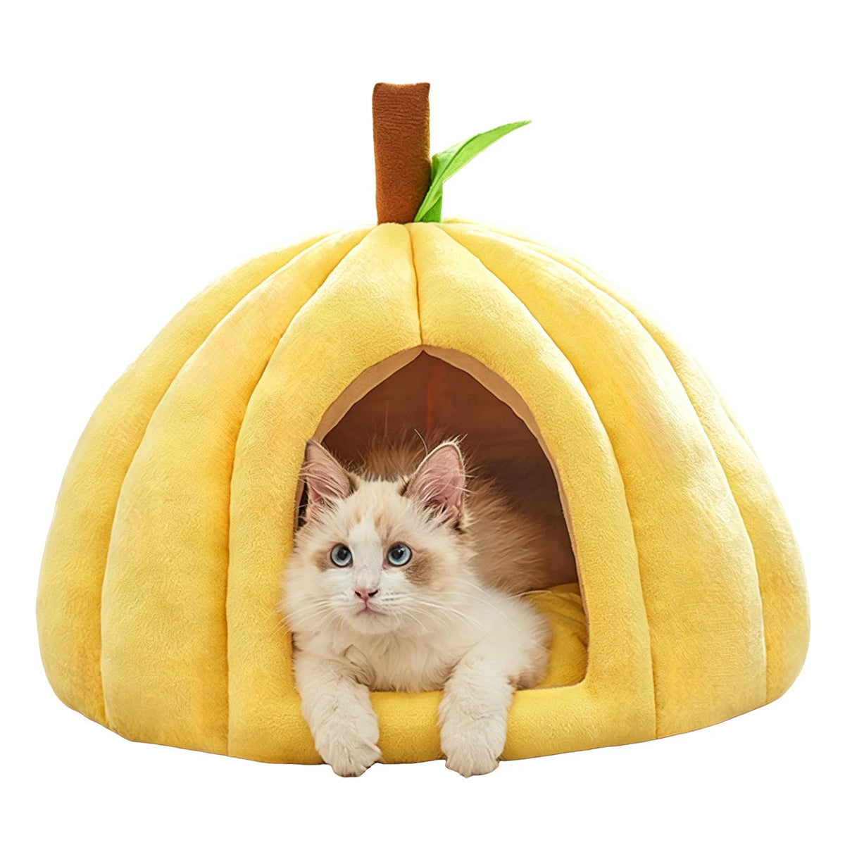 Plush Calming Thickened Warming Pet Bed Sofa Non-Slip Bottom Prevents Sliding Pet Bed For Cold Floors Cozy Nook For Bedroom