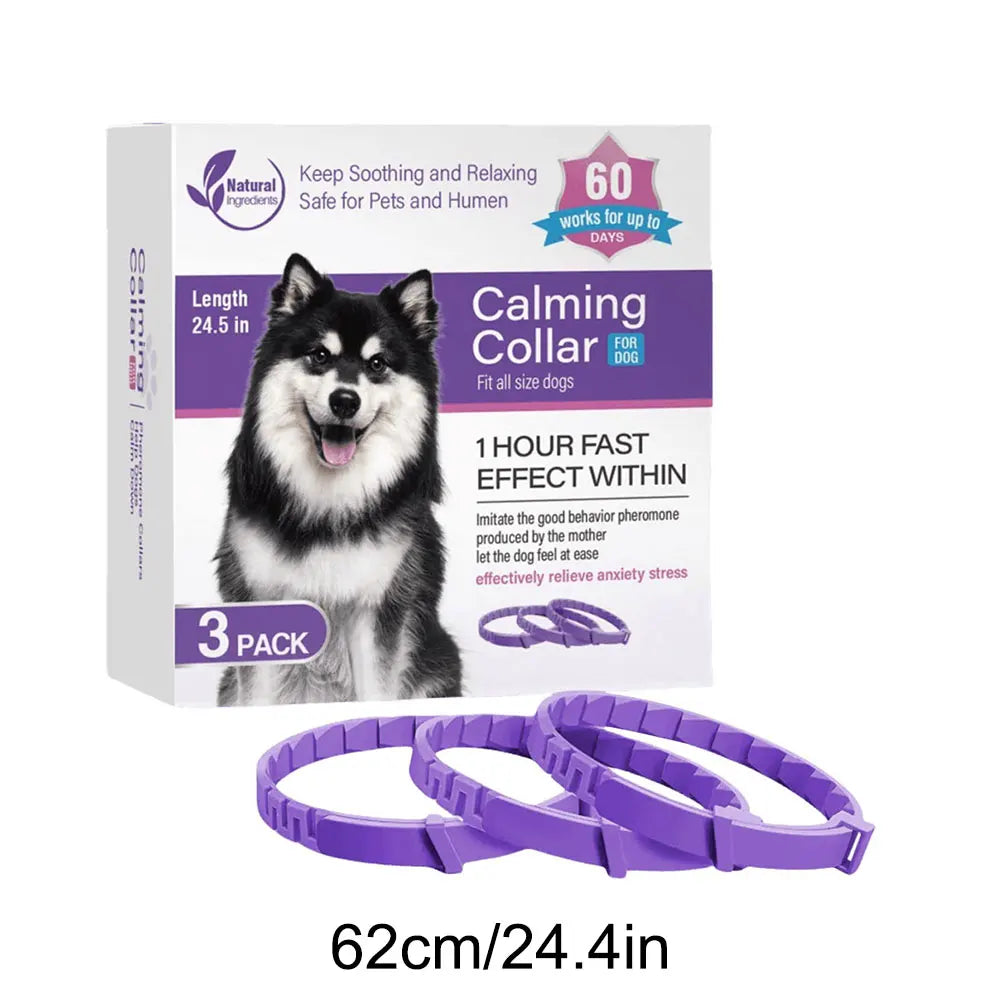 3/4 Pack Pet Calming Collar Stress and Anxiety Relief