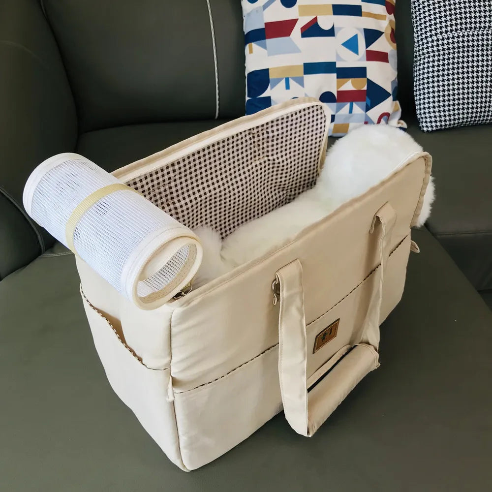 Portable Dog Cat Carrier and Outdoor Travel Bag