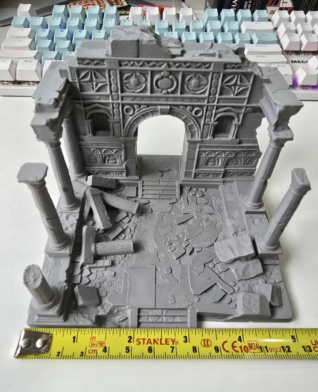 3D Printed Ancient Greek Temple Ruins Aquarium Terrarium Decor