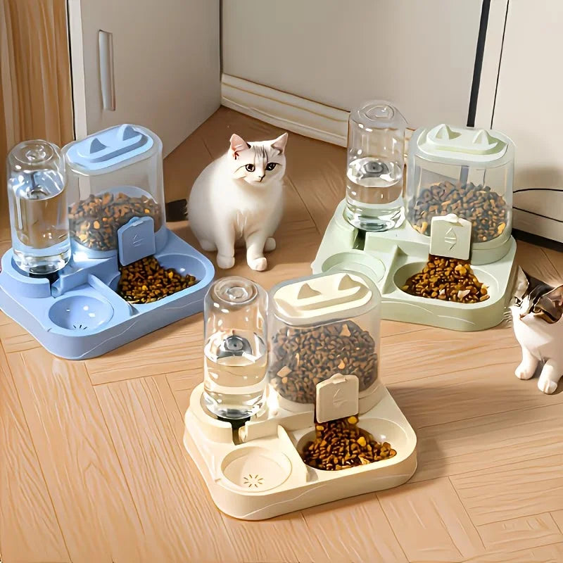 2-in-1 Gravity Pet Feeder and Water Dispenser
