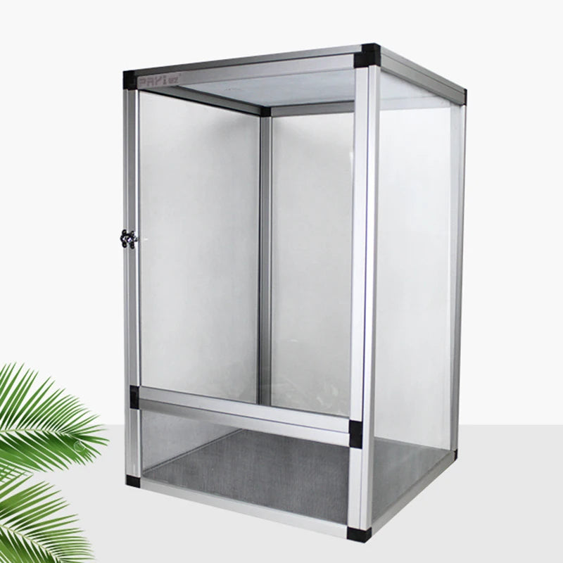 Tall Reptile Terrarium Tank with Metal Mesh Door
