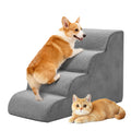 3-4 Step High-Density Foam Dog Stairs