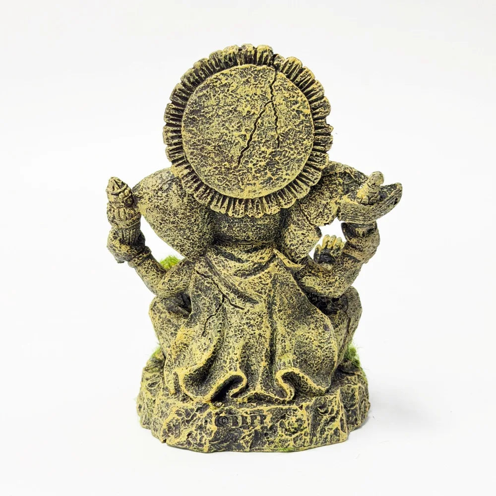 Aquarium Decoration Ancient Buddha Statue & Ganesha Sculpture