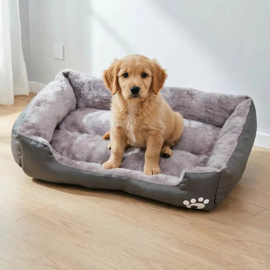 Soft Plush Rectangular Dog Bed