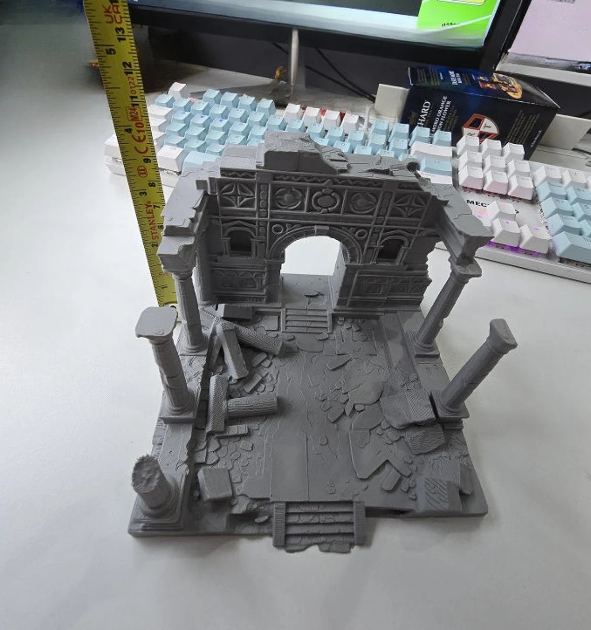 3D Printed Ancient Greek Temple Ruins Aquarium Terrarium Decor