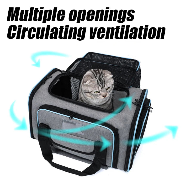 1PC Expandable Pet Carrier Portable Shoulder Bag and Car Carrier
