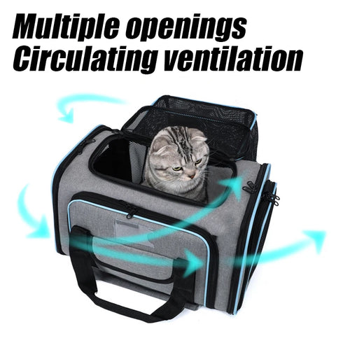 1PC Expandable Pet Carrier Portable Shoulder Bag and Car Carrier