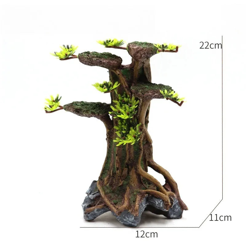 Artificial Moss Tree Driftwood Aquarium Decoration