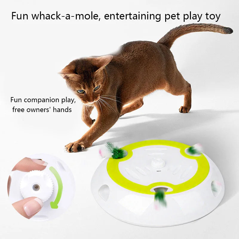 Interactive Whack-A-Mole Cat Toy