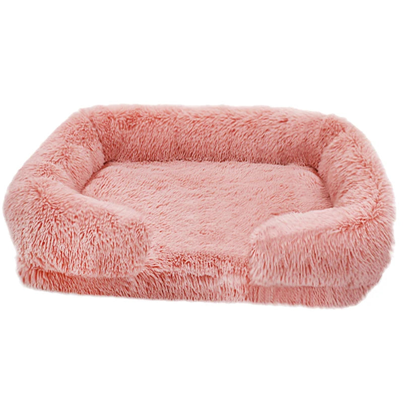 Thick orthopedic dog bed for large dogs - egg sponge, easy to remove and wash, plush cover, durable