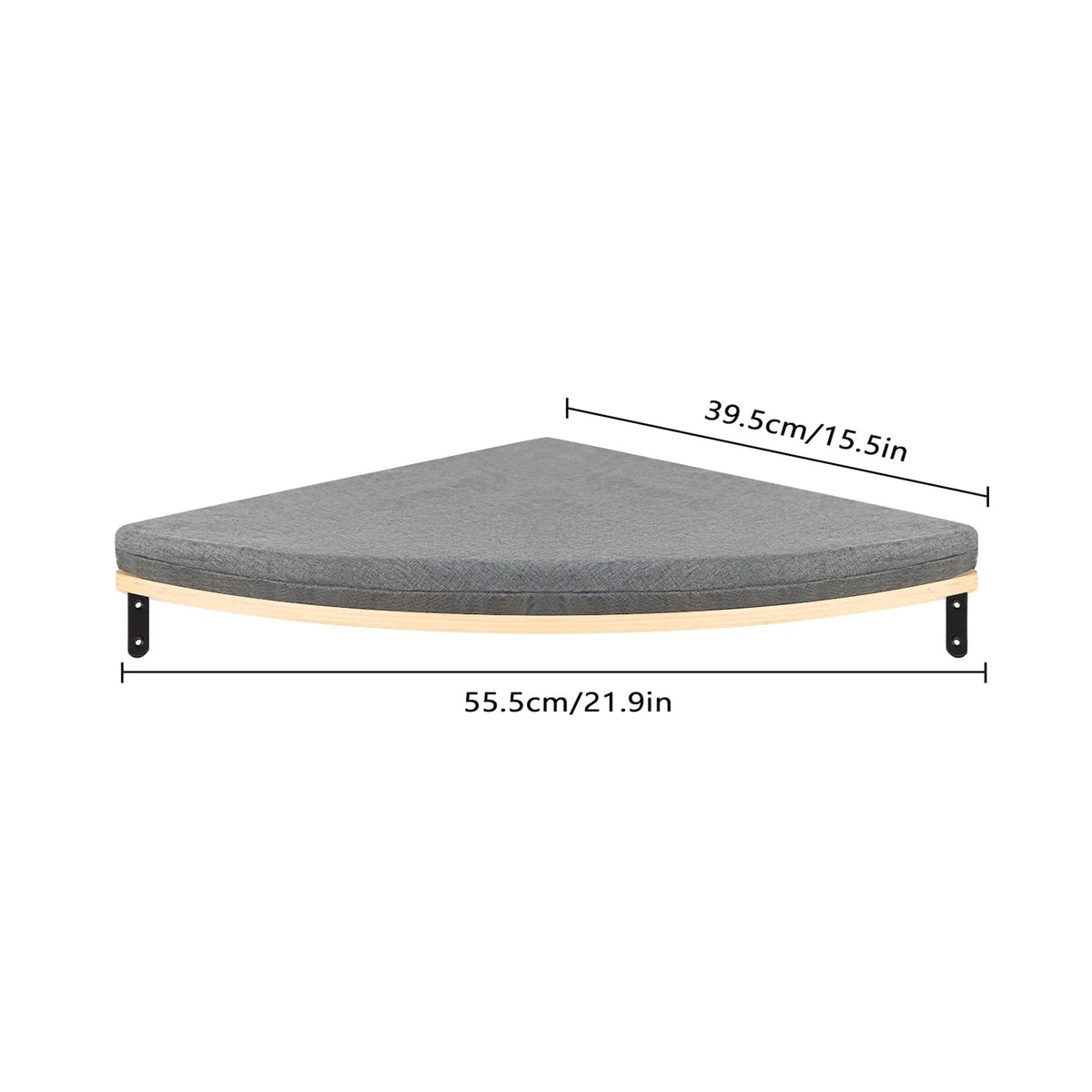 Wall Mounted Shelf Bed with Soft Cushion
